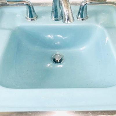 Blue Retro Sink