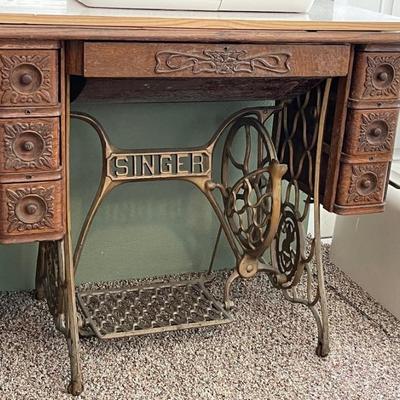 Singer Treadle Sewing Table