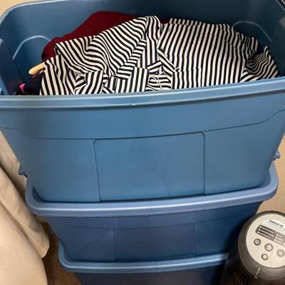 Bins full of Clothing