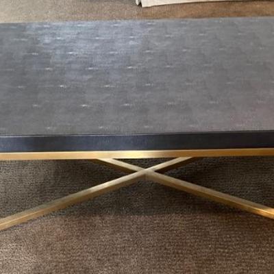 Asking: Was $1950 -- Now $1450--- Coffee Table w/Shark Skin Top - Meridith Baer Home - 47