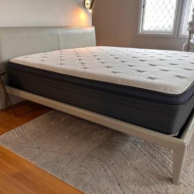 CB2 Leather Cal King bed