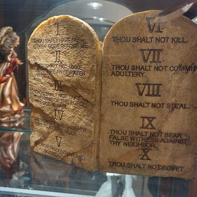 Ten commandments decor 