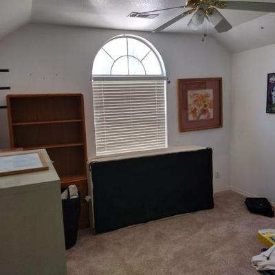 Bookcase and file cabinets