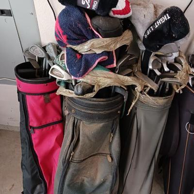 Golf sets and bags clubs