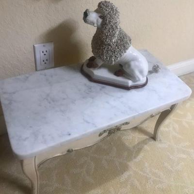 Marble top small table