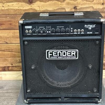 Fender Rumble 75 Bass Amplifier, Tested and Works