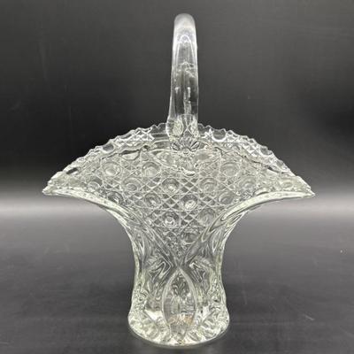 Vintage LE Smith Crystal Hat Vase