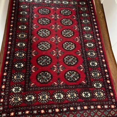 Rectangular red medallion carpet