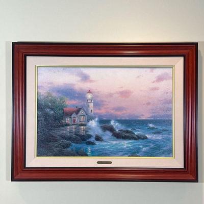 Thomas Kinkade GICLEE | Giclee / lithograph, Beacon of Hope by Thomas Kinkade (1958-2012), signed lower right - 26 x 17.5 in. (sight)...