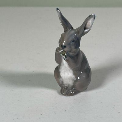 Royal Copenhagen Bunny Figurine |    Munching on a little snack, marked and numbered on the bottom
Dimensions: h. 3.5 in 