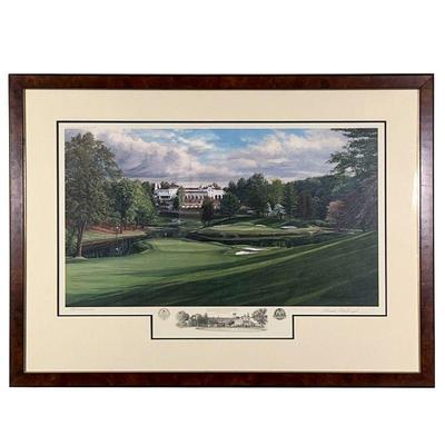 Linda Hartough (20th Century) |    Pencil signed, THE 17TH HOLE, BLUE COURSE CONGRESSIONAL COUNTRY CLUB BETHESDA, MARYLAND, ed. 433/ 850,...