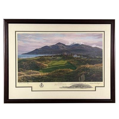 Linda Hartough (20th Century) |    Pencil signed artist's proof, ed. 52/85, THE 9TH HOLE ROYAL COUNTY DOWN GOLF CLUB NEWCASTLE, COUNTY...