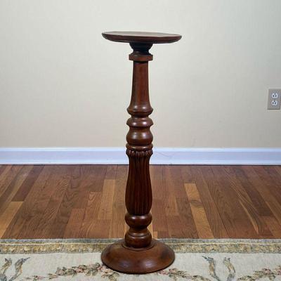 WOODEN Plant Stand | Carved wood stand  