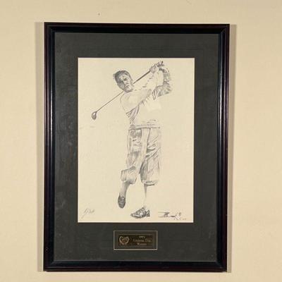 William Van Zandt |    1993 Crichton Cup Winner, ed. 53/500, pencil signed lower left
Dimensions: w. 15.5 x h. 20.5 in (frame) 