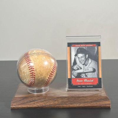 STAN MUSIAL | [SIGNED BASEBALL] signed by Stan Musial together with an 