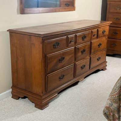 Heywood Wakefield Long Dresser |    Long chest of drawers
Dimensions: l. 68 x w. 19.5 x h. 32 in 