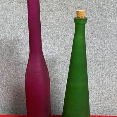 2 decorative bott;es