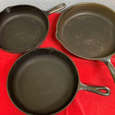 Wagner 11 3/4" and 2 USA 10"