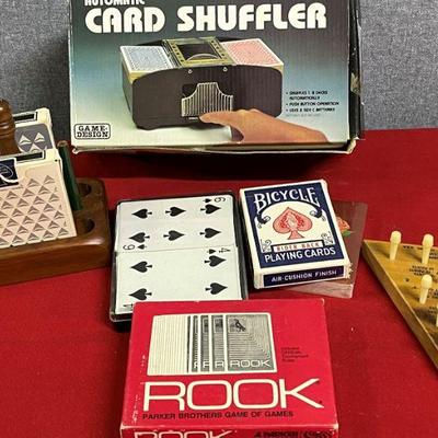 card shuffler and decks of cards