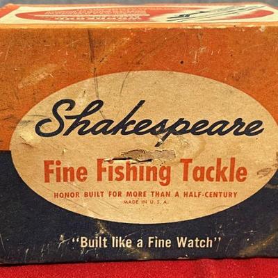Old Shakespear fine fishing tackle with reel