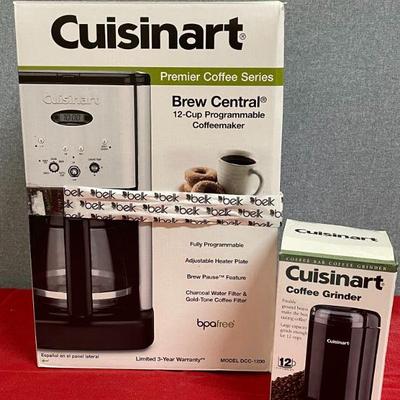 Cuisinart 12 cup coffee maker and grinder