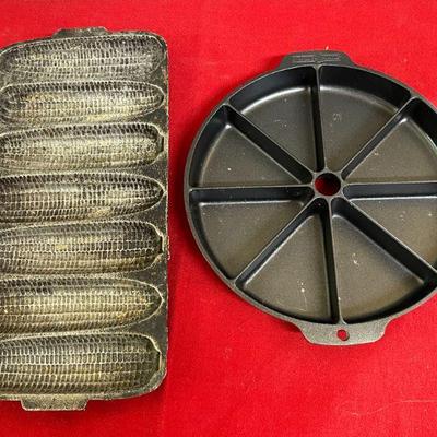 divided cornbread pan and  cornbread stick pan