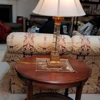 Ethan Allen Old World Treasures Two-Tier Side Table
