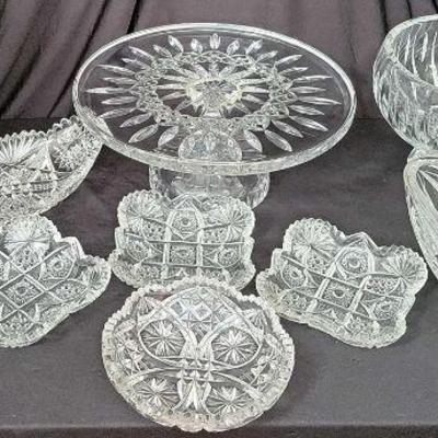 Waterford Crystal Bowl & Cake Plate And More
