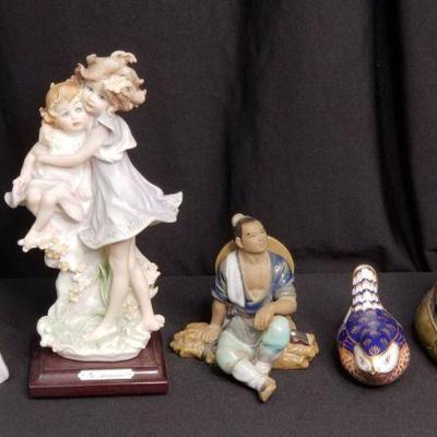 Various Figurines From Royal Crown Derby, Giuseppe Armani, and More
