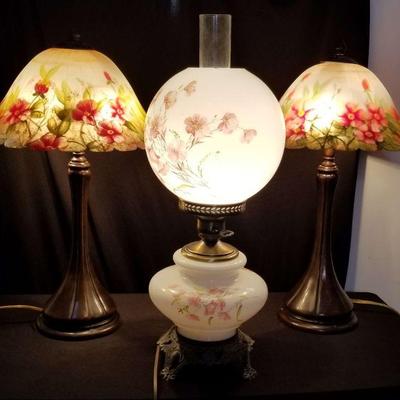 Vintage Accurate Casting Lamp and Two Table Lamps
