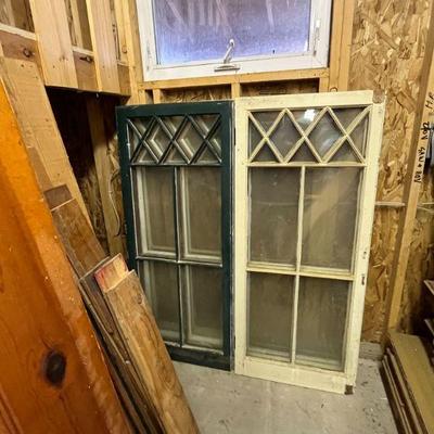 Set of six windows from the house when it was renovated in the 1960's 