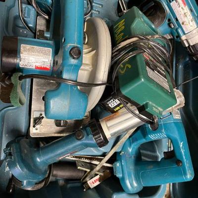 Makita power tools with charger