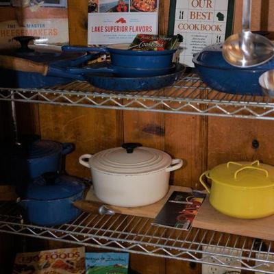 nice selection of LeCrescent cookware