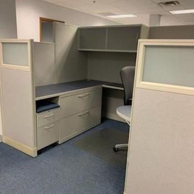 6 work station cubicles