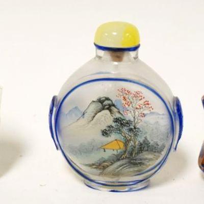 1264	3 SNUFF BOTTLES, APPROXIMATELY 3 1/4 IN HIGH
