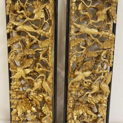 1182	PAIR OF ASIAN GILT WOOD 3 DIMENTIONAL CARVINGS	PAIR OF ASIAN GILT WOOD 3 DIMENTIONAL CARVINGS, EACH APPROXIMATELY 8 IN X 26 IN HIGH
