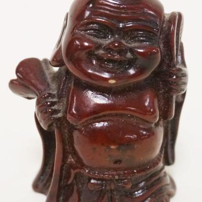 1049	CARVED STONE ASIAN FIGURE	CARVED STONE ASIAN FIGURE, APPROXIMATELY 2 1/2 IN HIGH
