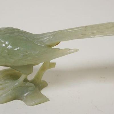 1091	CARVED JADE BIRD	CARVED JADE BIRD, APPROXIMATELY 7 IN X 4 IN HIGH
