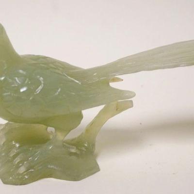 1233	JADE CARVED BIRD, APPROXIMATELY 5 1/4 IN HIGH

