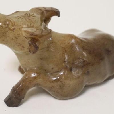 1236	JADE CARVED OX, APPROXIMATELY 2 1/4 IN HIGH
