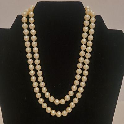 Faux Pearl with Golden Clasp (16