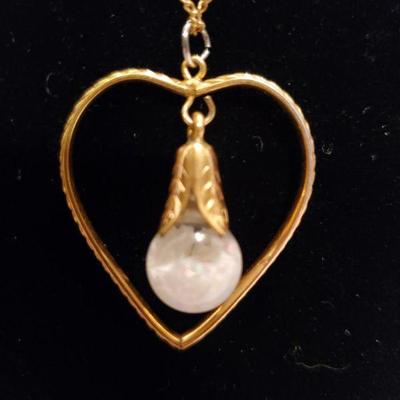 Genuine Opal "Gem with the Burning Heart " (5.04g) - 1/20 12kt Gold Filled 