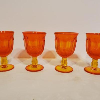 Noritake Provincial Golden Orange Juice/Wine Glass x4