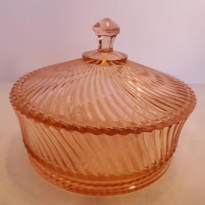 Federal Diana Pink Round Candy Dish