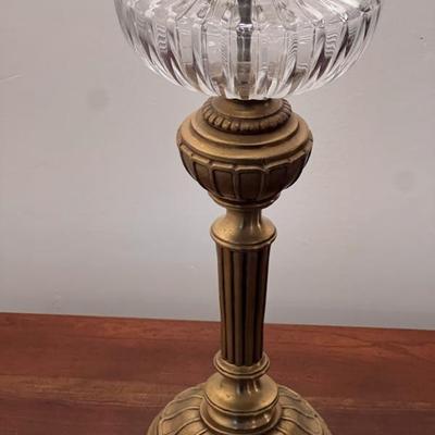 Glass & brass lamp x 2 $50 each