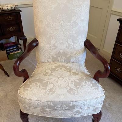 Creamed colored parlor chair $240