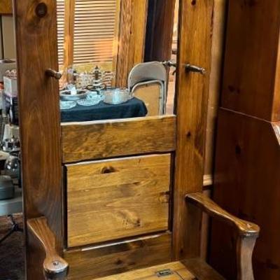 Southern Pine hall tree $250