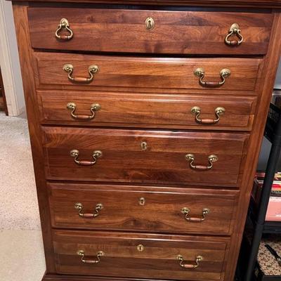 Harrison walnut chest $395