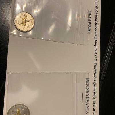 SILVER and CLAD Proof Statehood Quarters 
