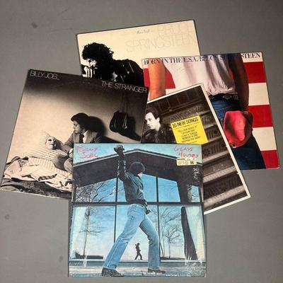 (5PC) SPRINGSTEEN & BILLY JOEL | Vinyl records including Bruce Springsteen 